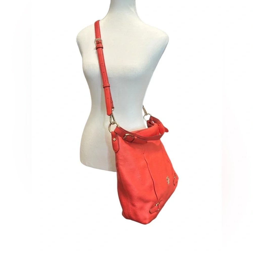 MCM | Coral Visetos Leather Bag
